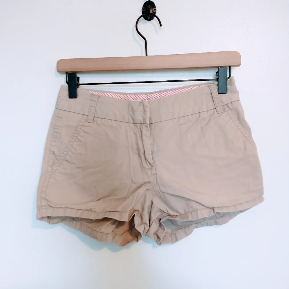 Jcrew chino broken in size 00 tan shorts